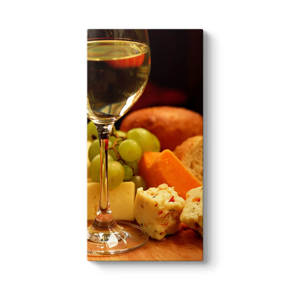 Şarap ve Beyaz Peynir Zamanı Tablosu - Model 7